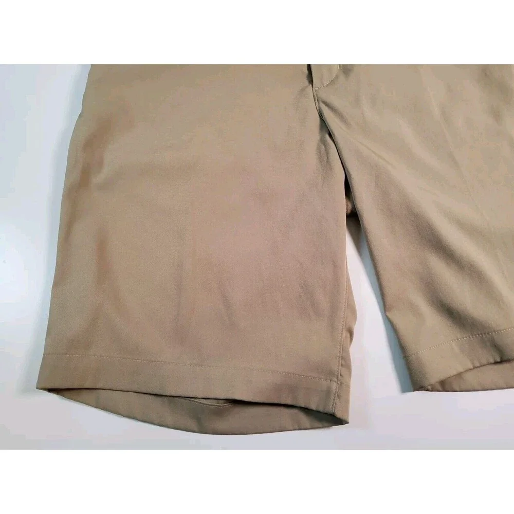 Nike Golf Dri-fit Short Men’s 32 Med Tan Chino Flat Front Active Performance
